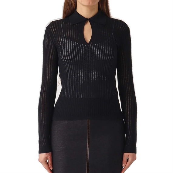 Max Mara Studio Egrege Bluse, Sort